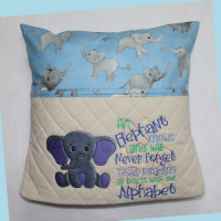 Elephant Reading Cushion