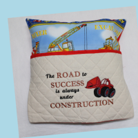 Digger Reading Cushion