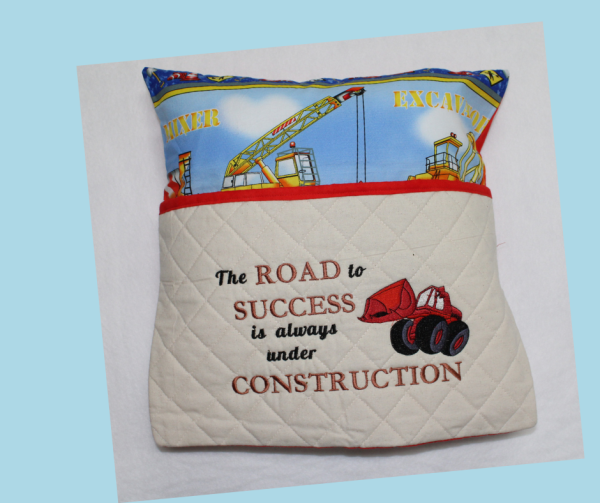 Digger Reading Cushion