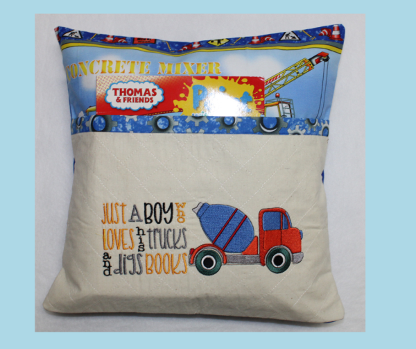 Cement Truck Reading Cushion