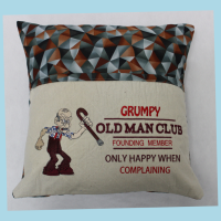 Grumpy Old Man's Club Reading Cushion