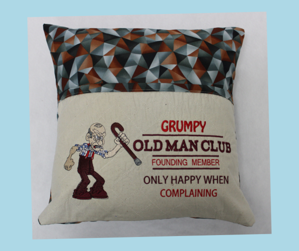 Grumpy Old Man's Club Reading Cushion