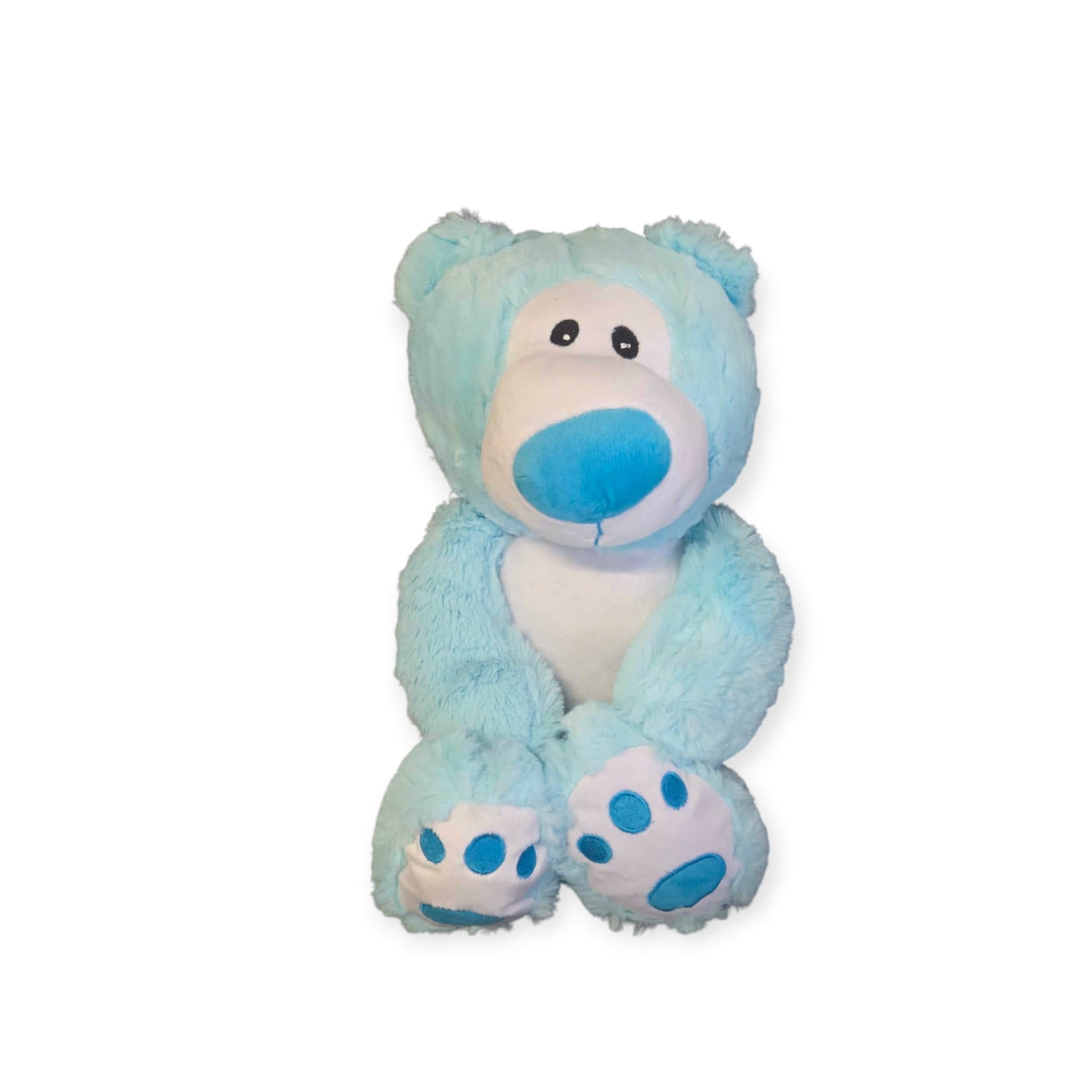 Bentley Blue Bear by Snugabudz with Custom Embroidered Belly - Image 5