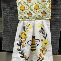 Bees and Hives Hanging Tea Towel
