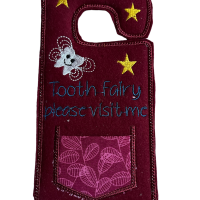 Burgundy Tooth Fairy Door Hanger