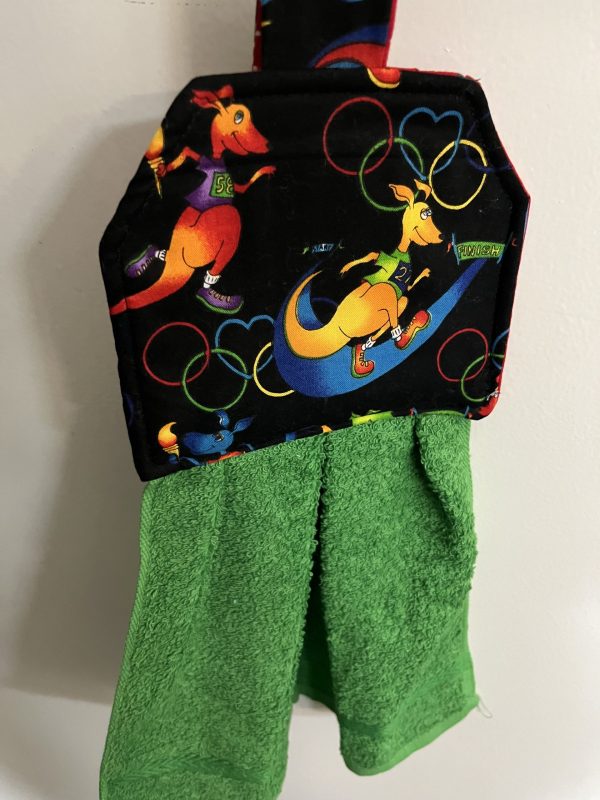 Olympic Kangaroos Hanging Tea Towel
