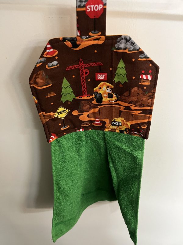 Construction Hanging Tea Towel