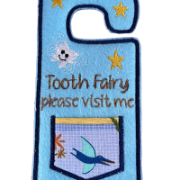 Blue Tooth Fairy Door Hanger
