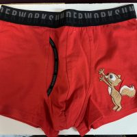 Men's Red Underworks Trunks