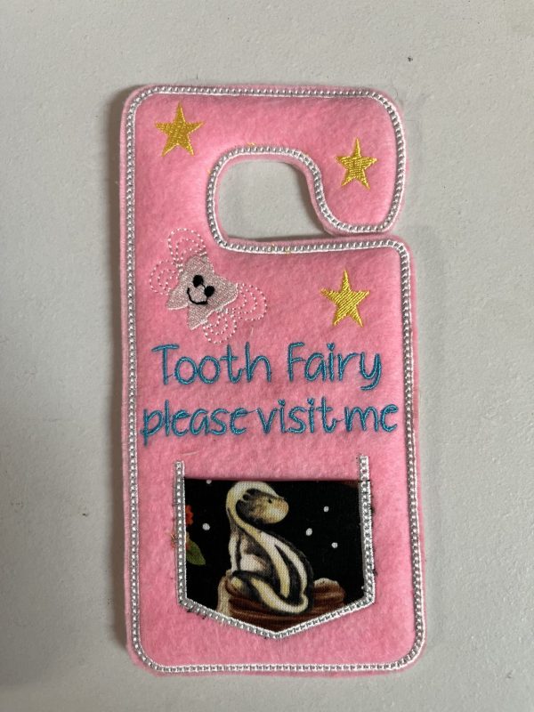Pink Tooth Fairy Door Hanger